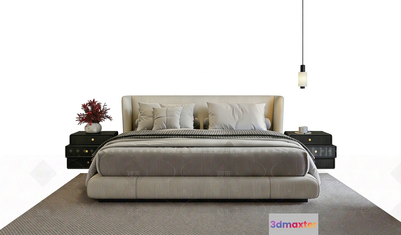 Modern Bedroom Furniture 3D Model - 7903 - VRAY Render
