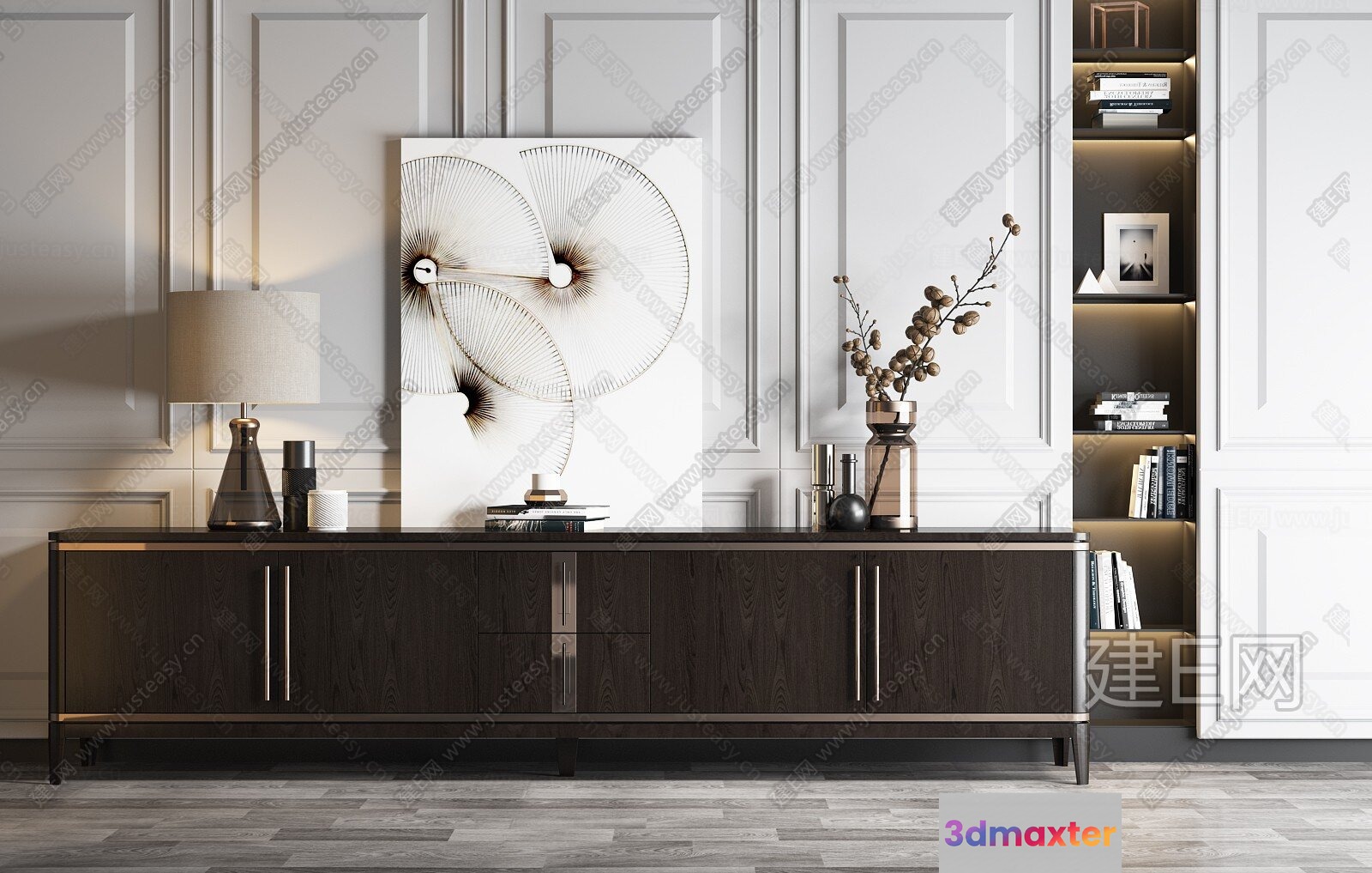 Modern Living Room 3D Model - 9805 - VRAY Render