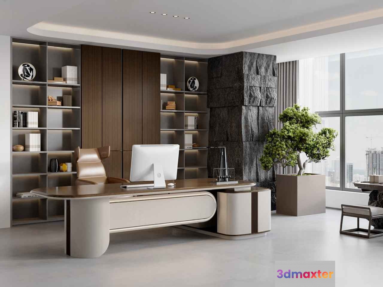 Modern Office Space 3D Model - 6278 - CORONA Render