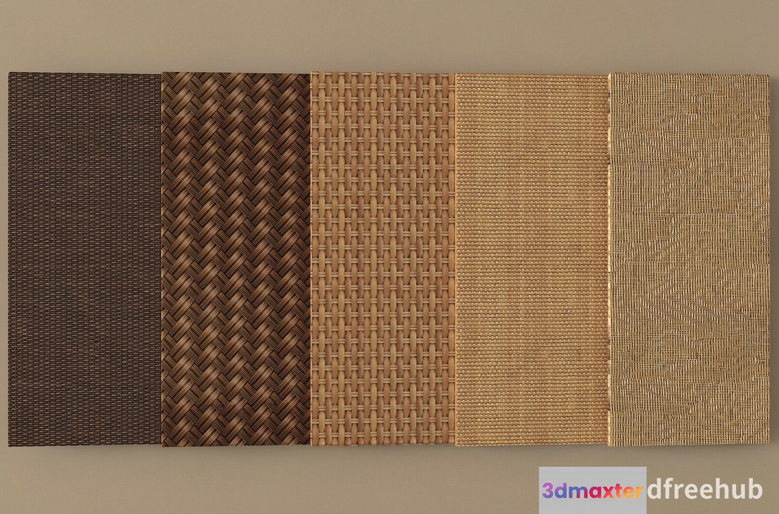 Textured Woven Fabric 3D Model - 22420 - VRAY Render