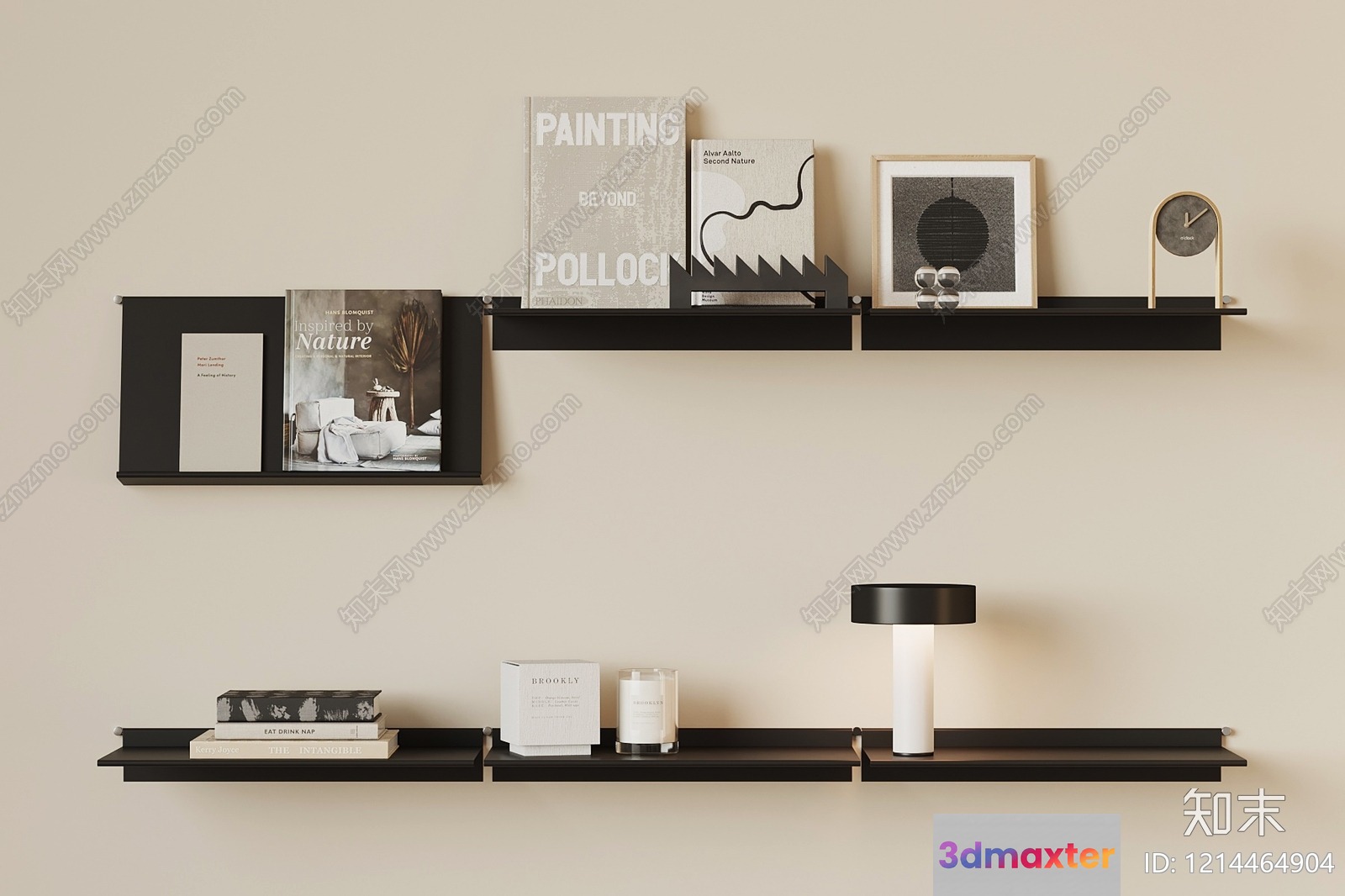 Modern Minimalist Shelving 3D Model - 16720 - VRAY Render