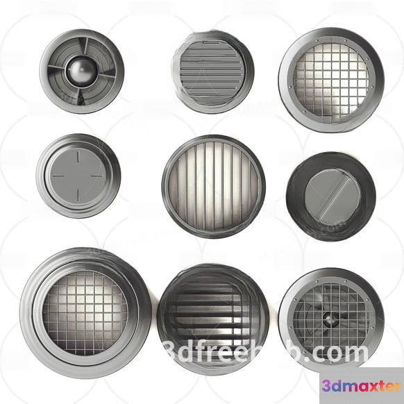 Metal Vents 3D Model - 18889 - VRAY Render