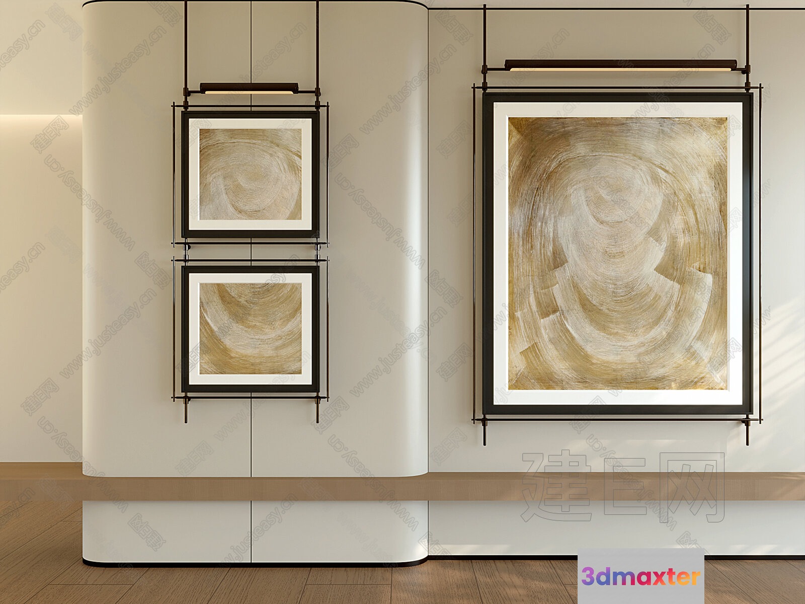 Abstract Art Pieces 3D Model - 23025 - CORONA Render