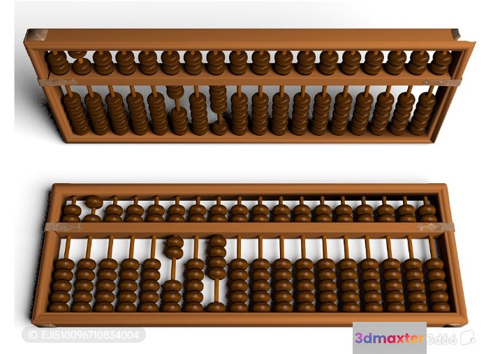 An Abacus 3D Model - 6985 - VRAY Render