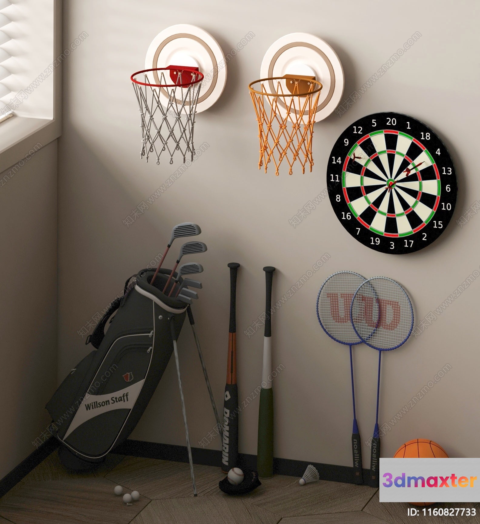 Sports Equipment 3D Model - 18372 - VRAY Render