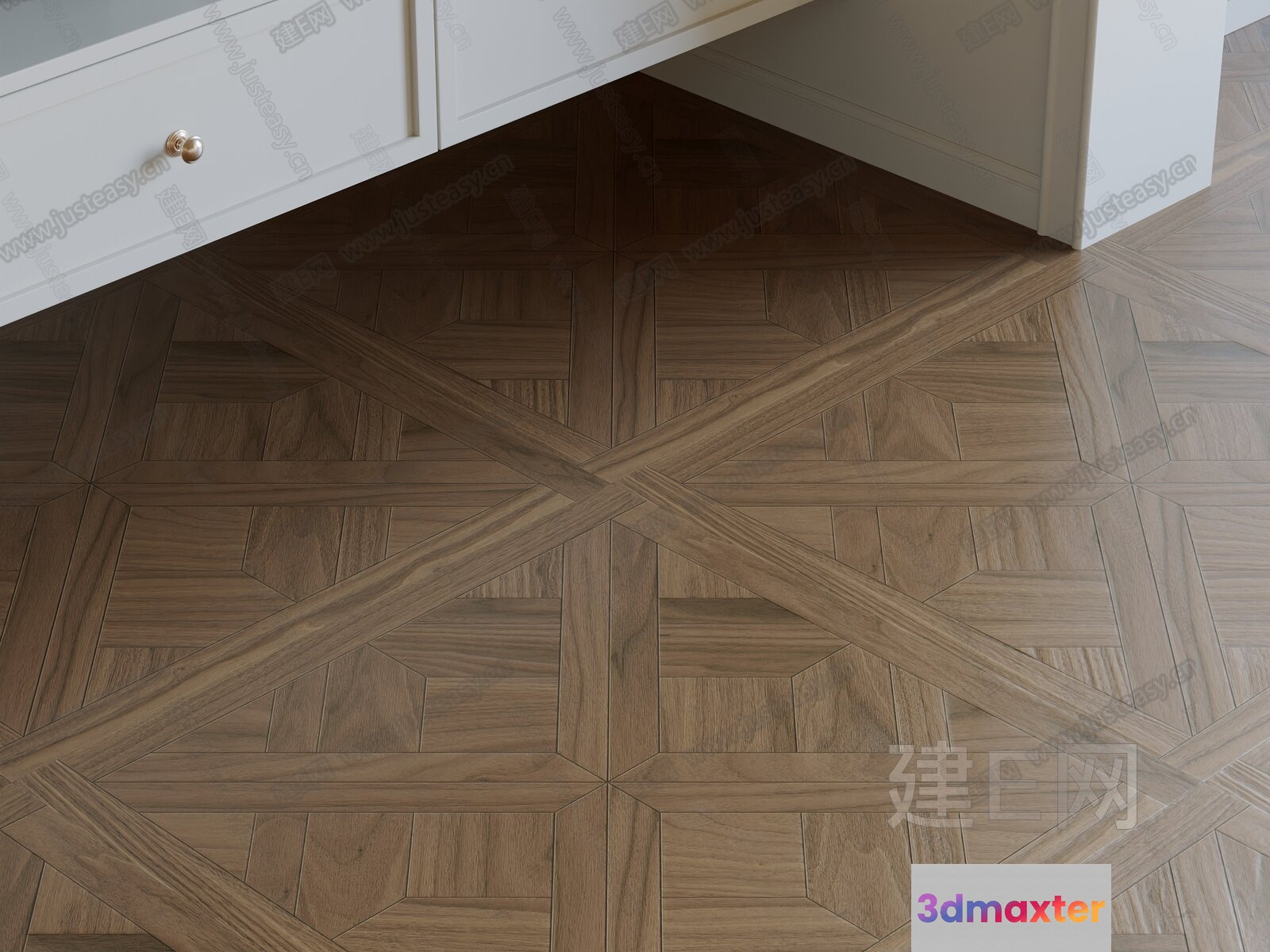 Wooden Floor Pattern 3D Model - 6070 - VRAY Render