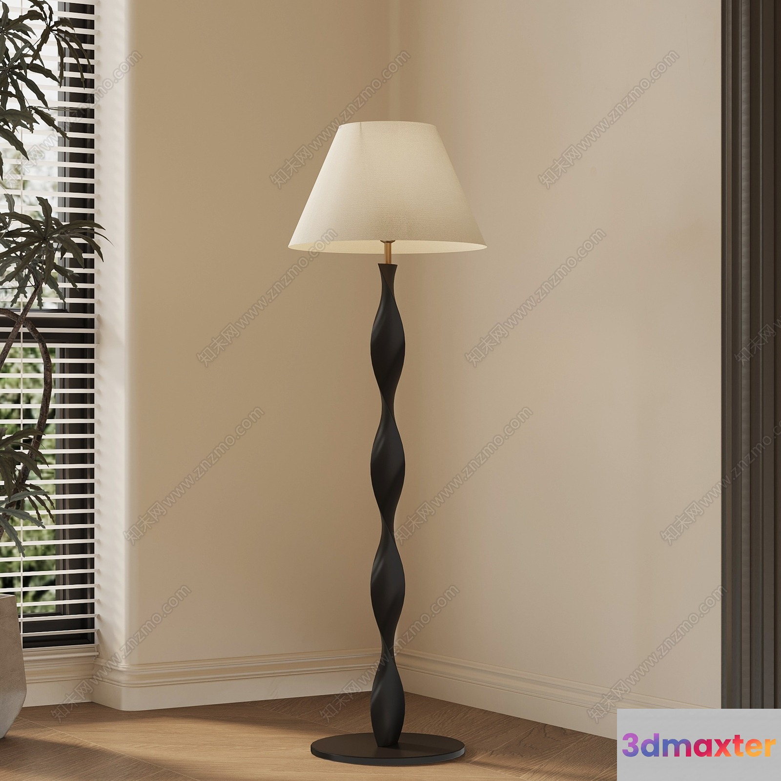 Modern Floor Lamp 3D Model - 6942 - VRAY Render
