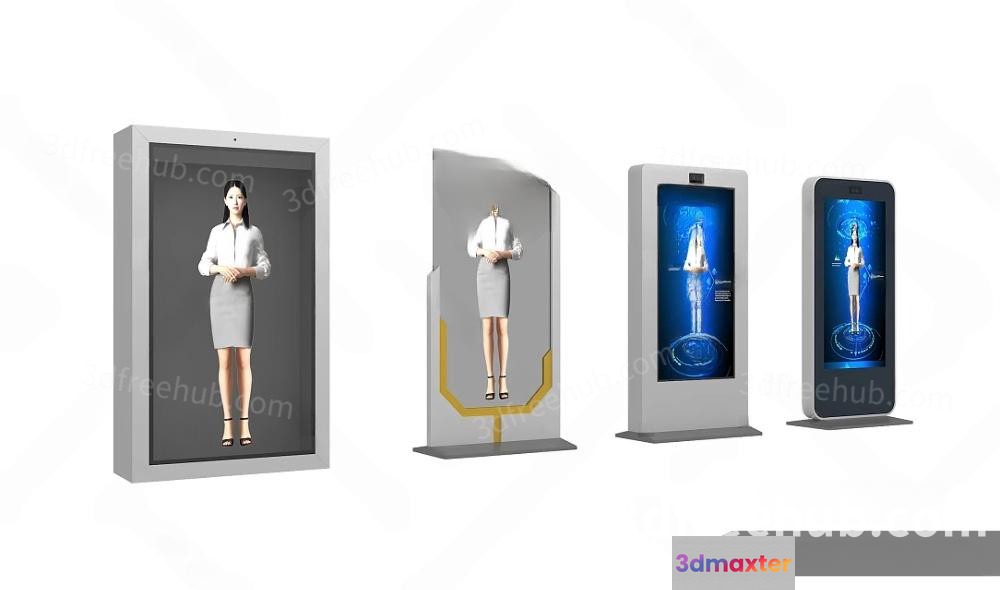 Modern Digital Displays 3D Model - 21480 - VRAY Render