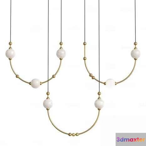 Gold Light Fixture 3D Model - 6959 - CORONA Render