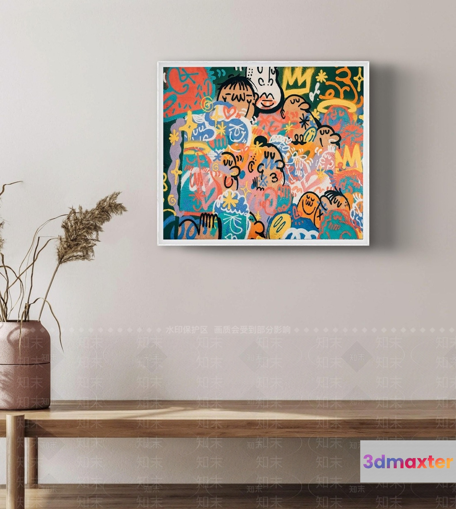 Modern Art Piece 3D Model - 3833 - VRAY Render