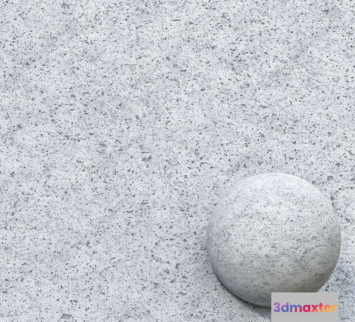 A Gray Stone Ball 3D Model - 11778 - VRAY Render