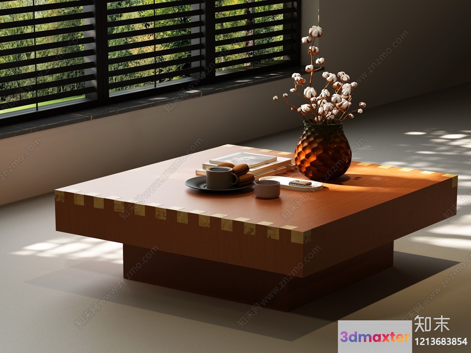 Modern Coffee Table 3D Model - 11597 - VRAY Render