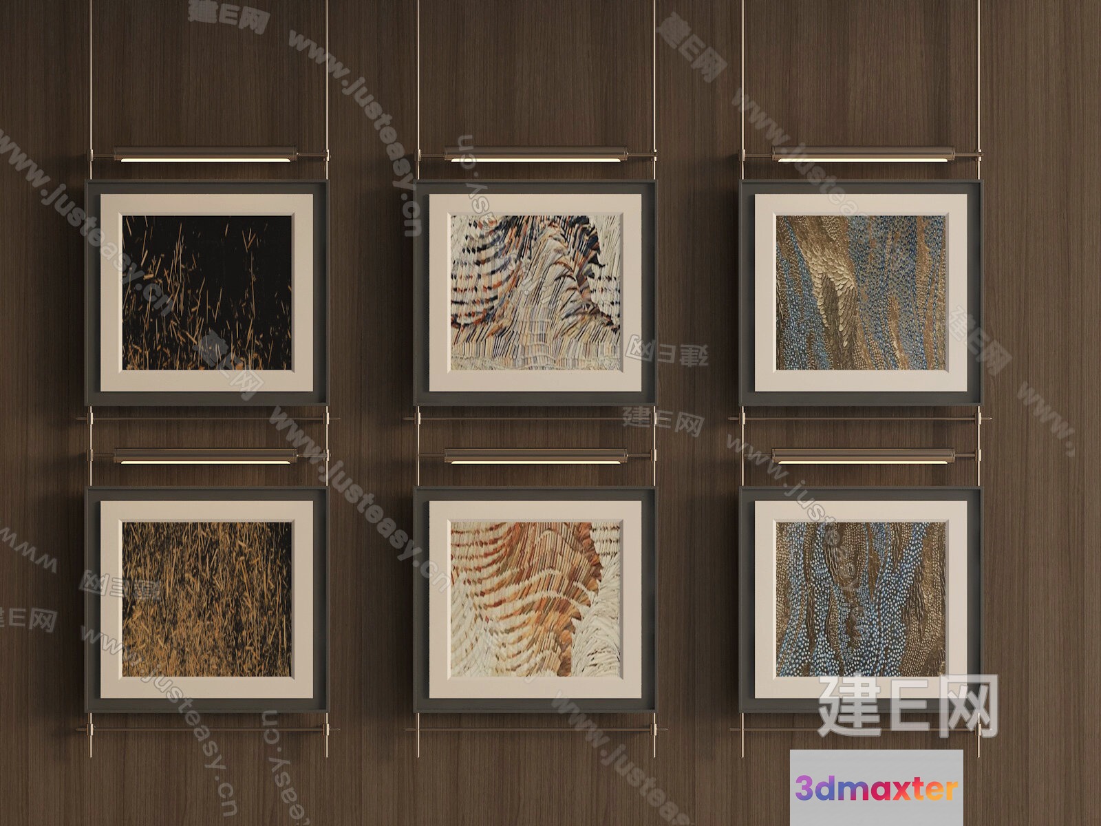 Modern Art Prints 3D Model - 12239 - VRAY Render