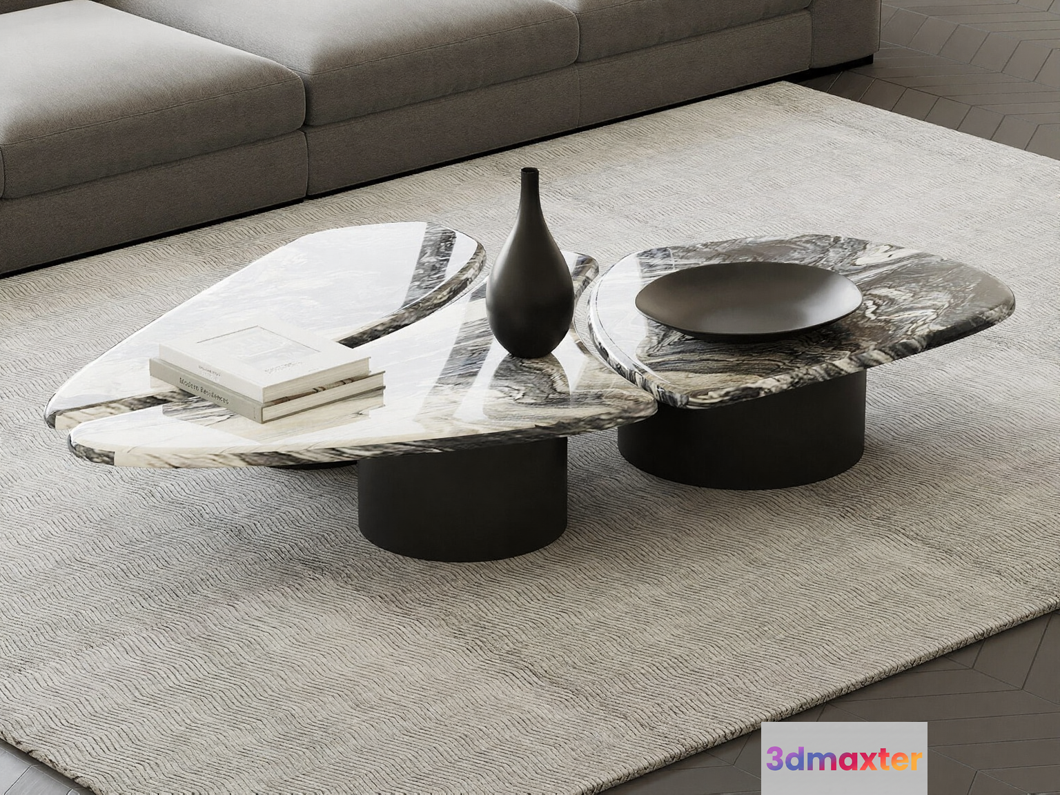Modern Living Room 3D Model - 21036 - VRAY Render