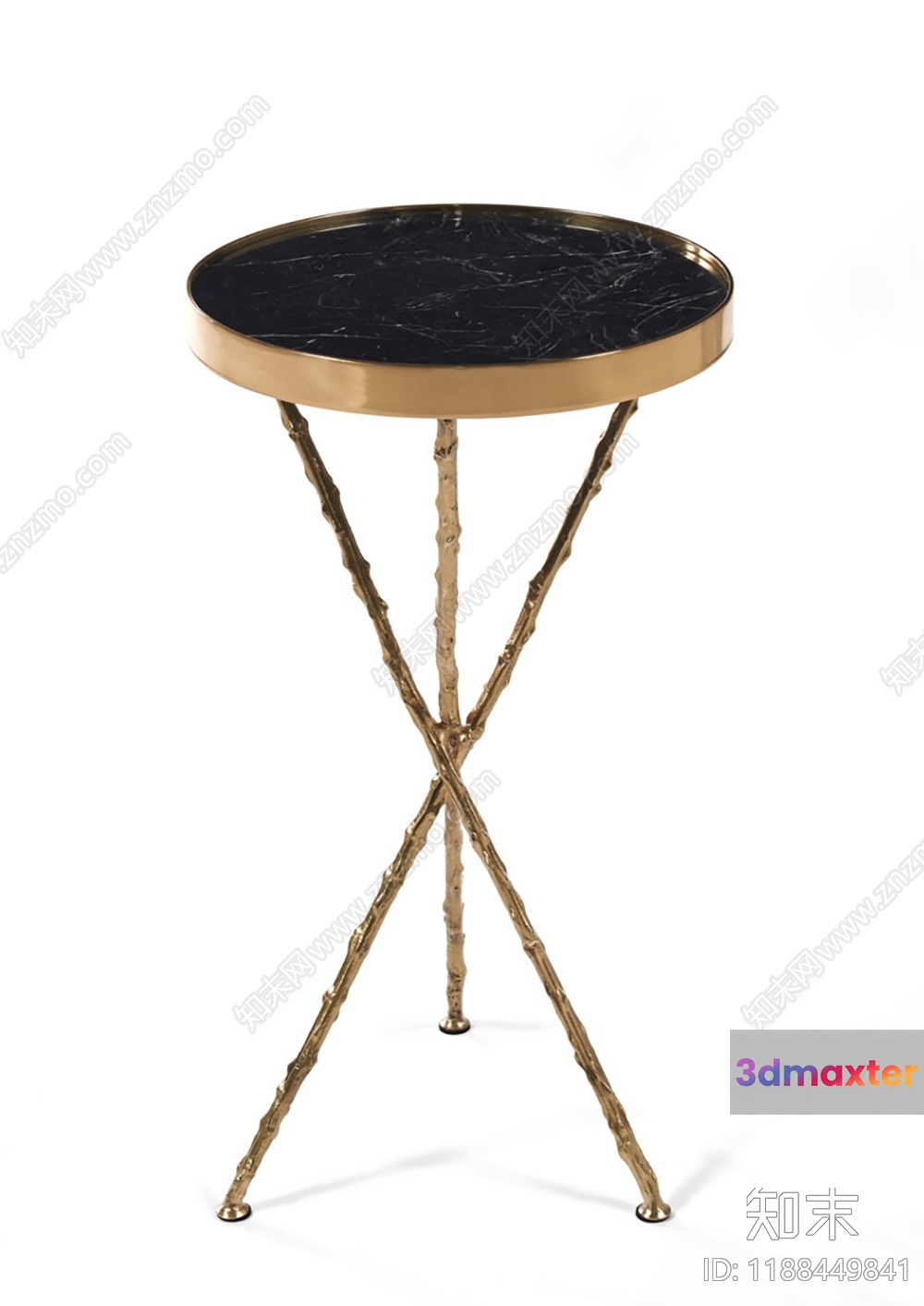 A Small Round Table 3D Model - 11887 - VRAY Render