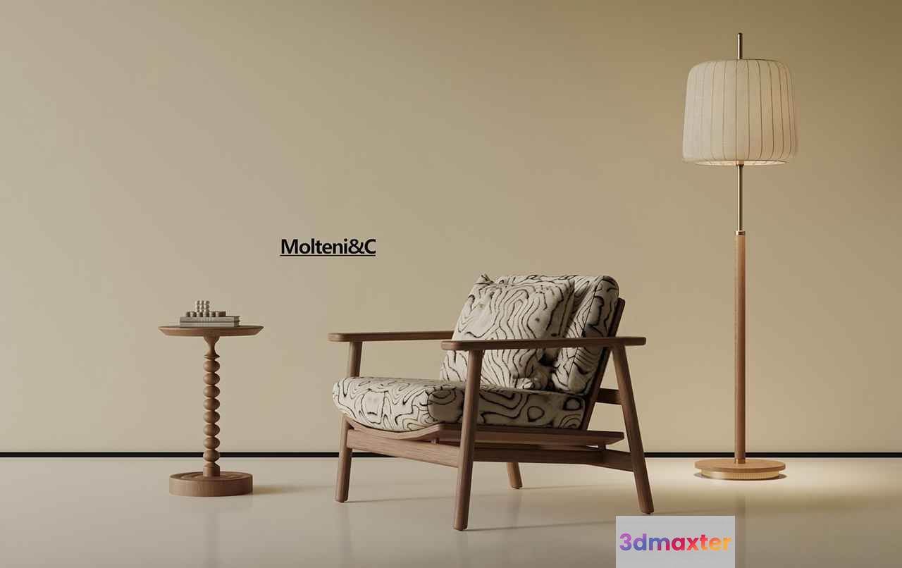 A Modern Chair 3D Model - 22972 - VRAY Render