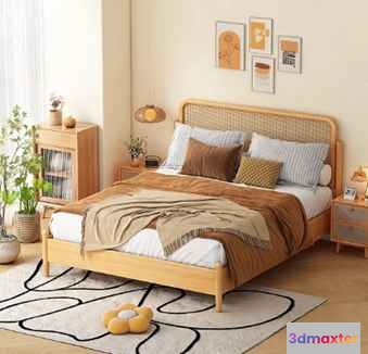 Cozy Bedroom 3D Model - 19622 - VRAY Render