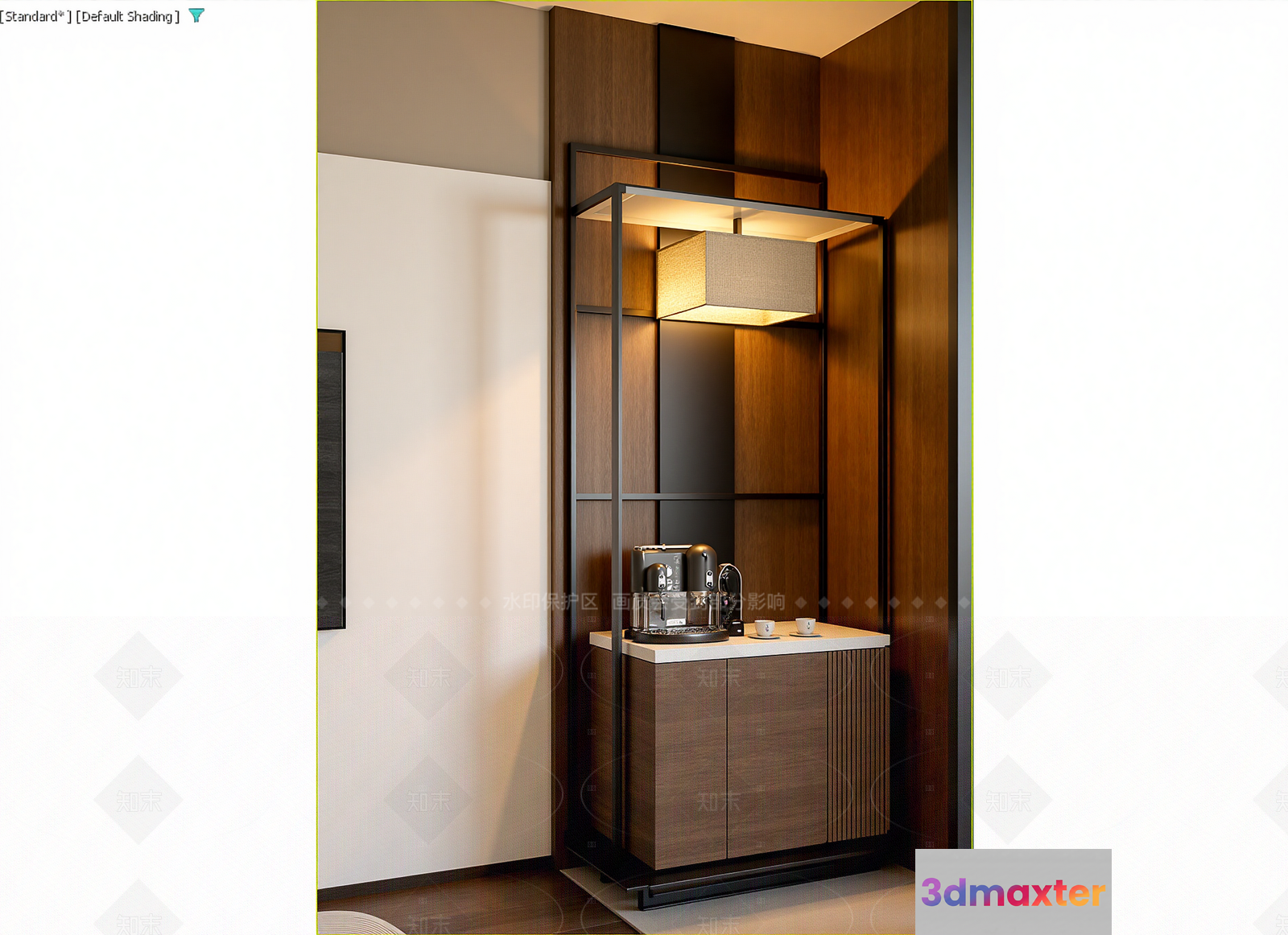 Modern Coffee Station 3D Model - 16891 - VRAY Render