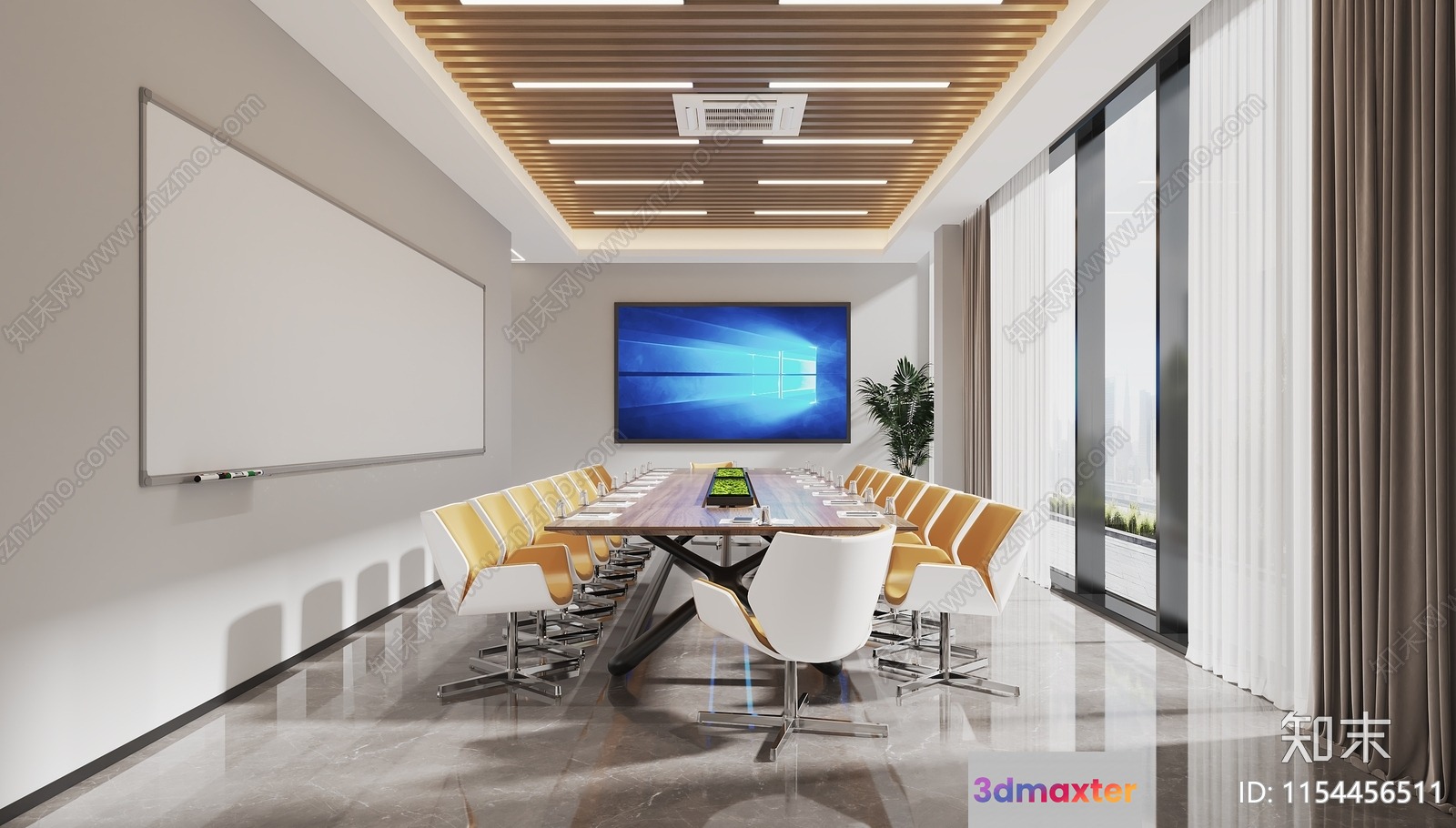 Modern Conference Room 3D Model - 10519 - VRAY Render