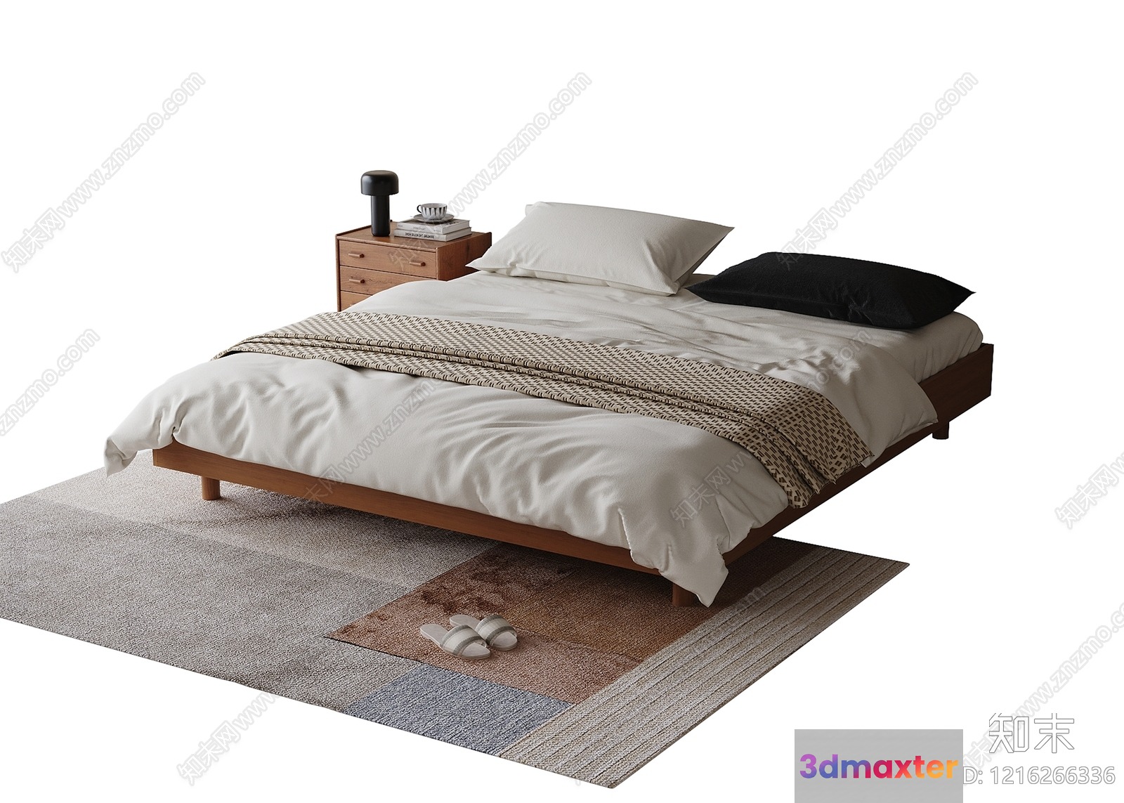 Cozy Bedroom 3D Model - 15606 - VRAY Render