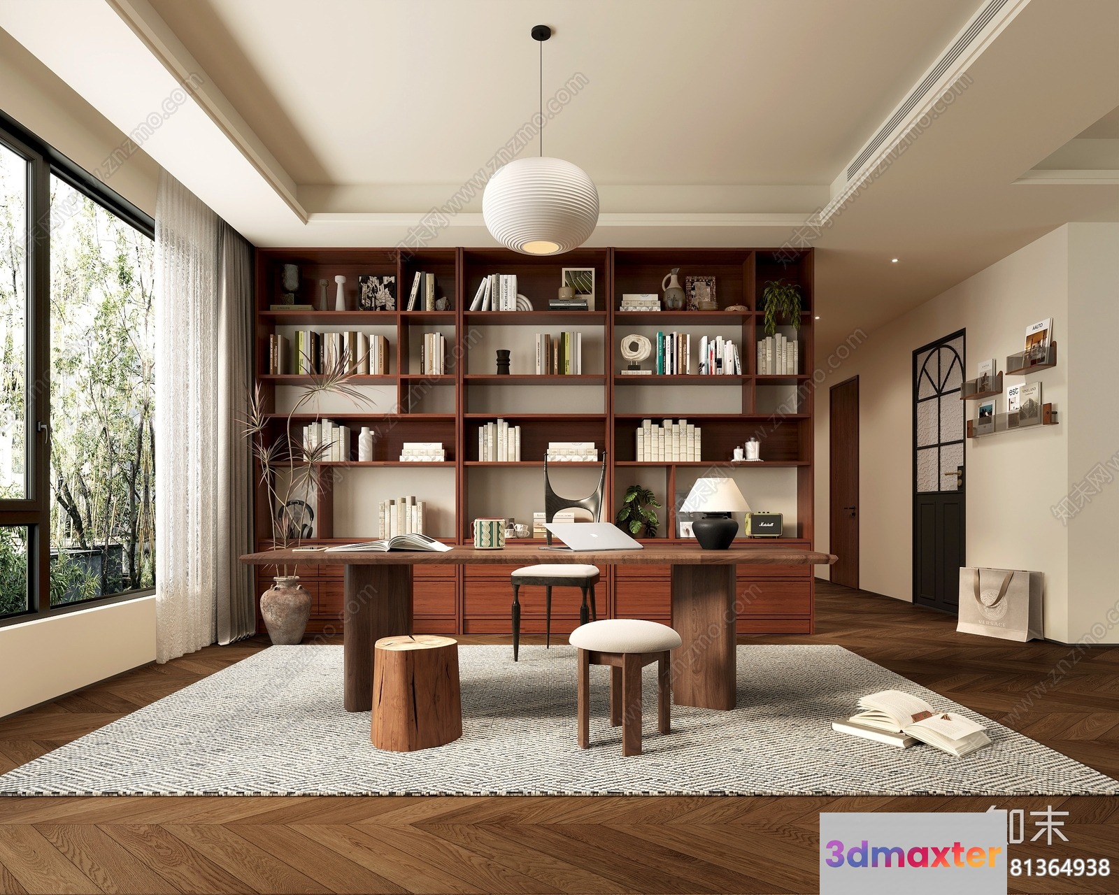A Modern Home Office 3D Model - 5567 - CORONA Render