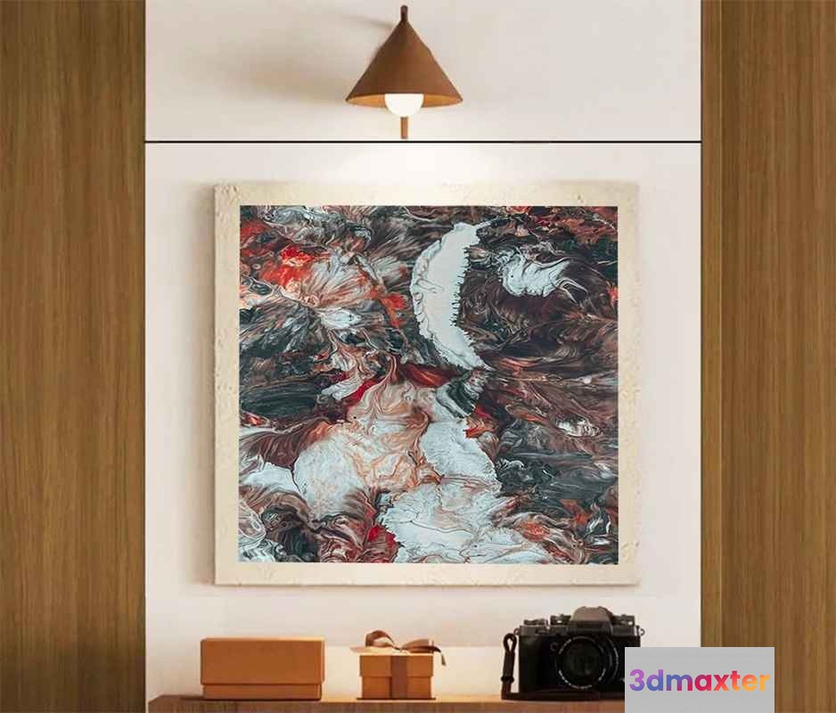Abstract Art Piece 3D Model - 7769 - VRAY Render