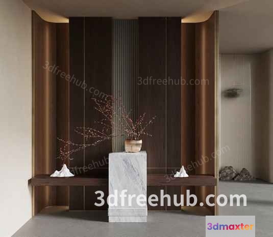 Modern Living Room 3D Model - 20782 - VRAY Render