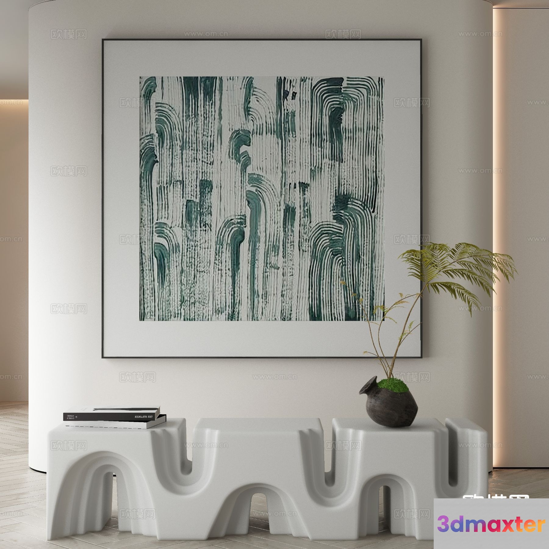 Modern Minimalist Interior 3D Model - 14962 - VRAY Render