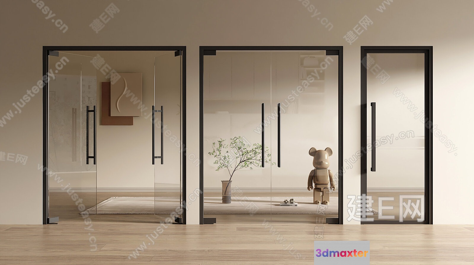 Modern Office Space 3D Model - 20984 - VRAY Render