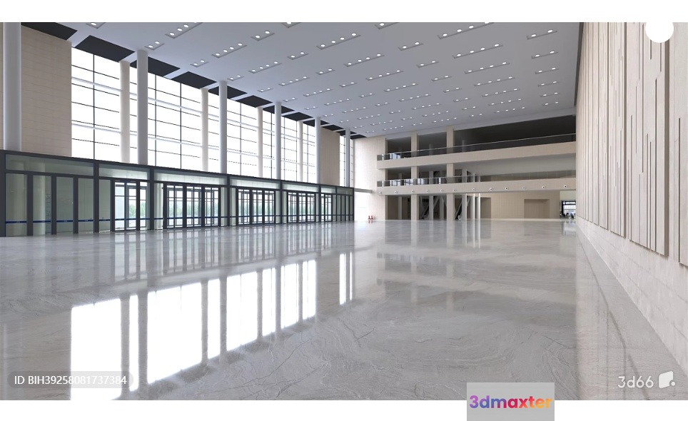 Empty Large Room 3D Model - 16343 - VRAY Render