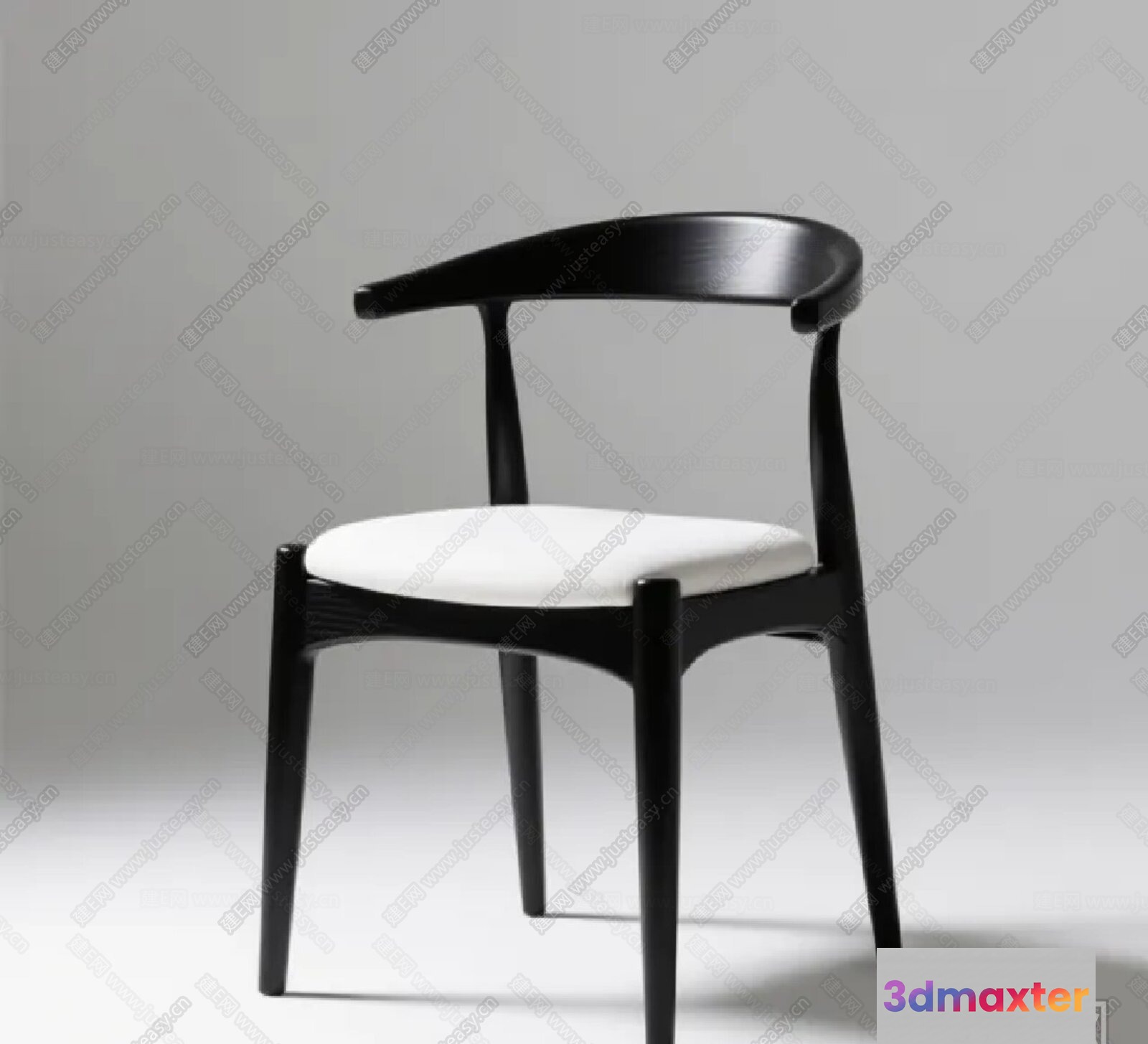 Wooden Dining Chair 3D Model - 22512 - VRAY Render