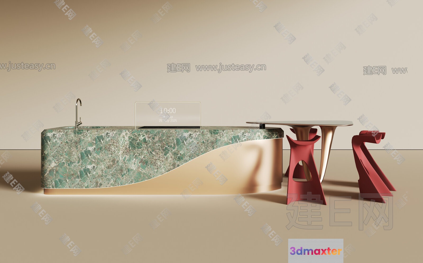 Modern Bathroom Sink 3D Model - 5429 - VRAY Render