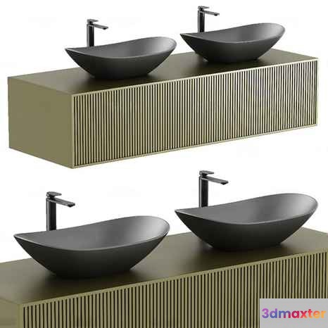 A Black Sink 3D Model - 1404 - CORONA Render