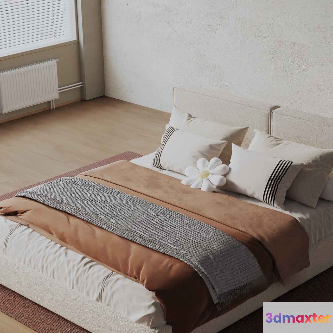 Cozy Bedroom 3D Model - 17937 - VRAY Render