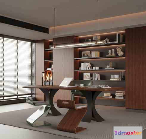 Modern Office Space 3D Model - 6770 - VRAY Render