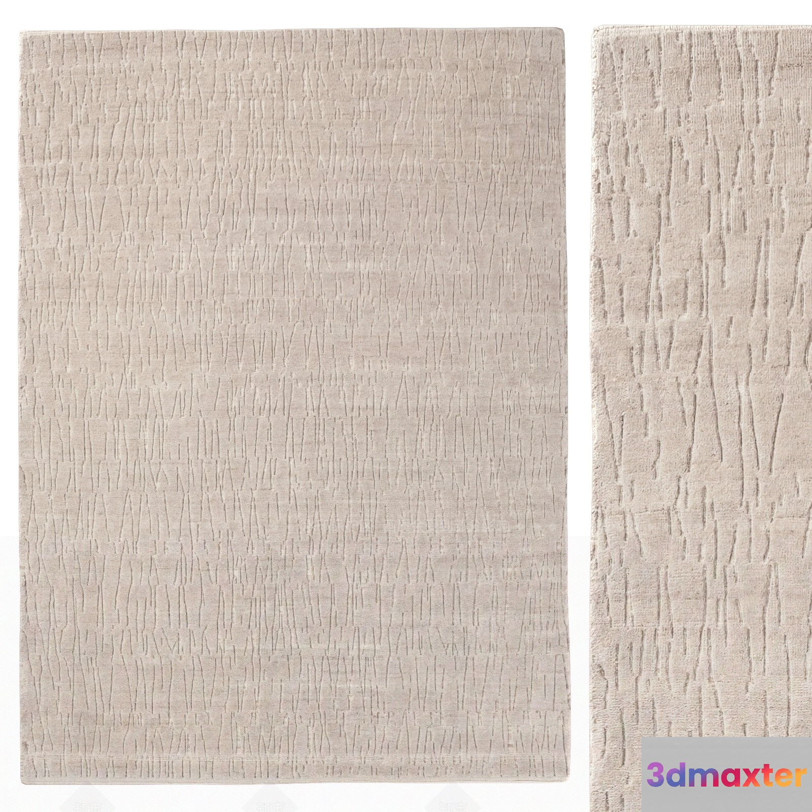 A Beige Rug 3D Model - 11311 - CORONA Render