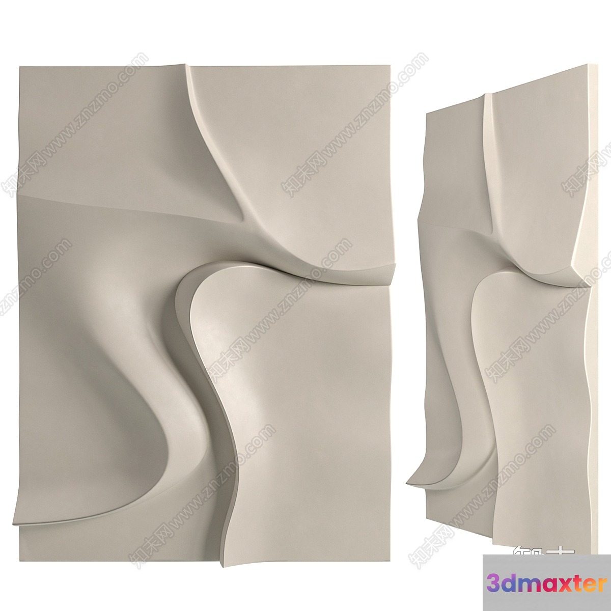 Abstract Art Piece 3D Model - 7521 - VRAY Render