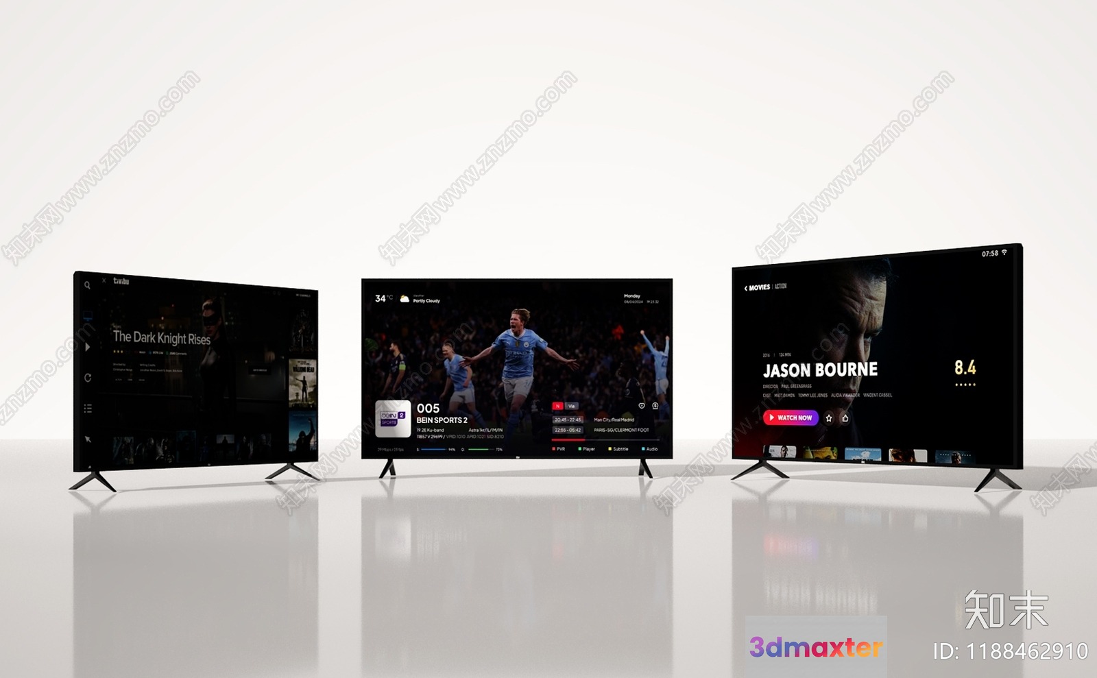 Modern Tv Screens 3D Model - 16308 - VRAY Render