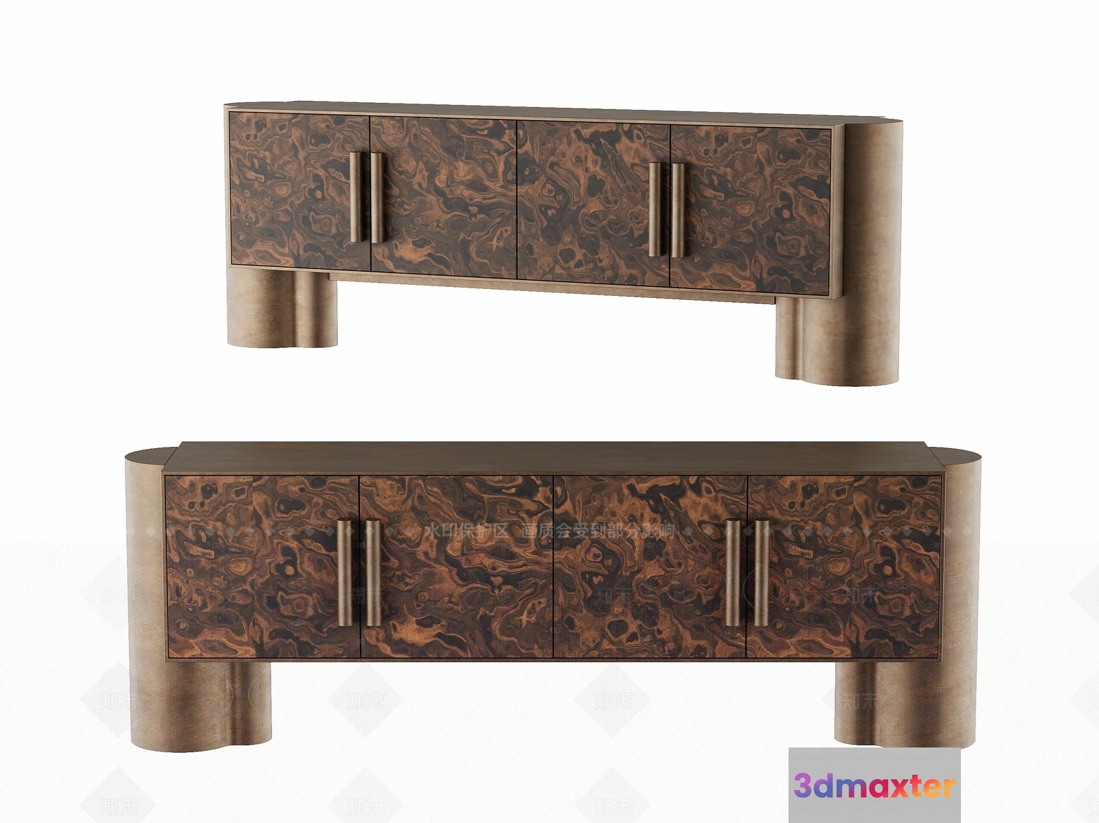 Modern Sideboard Furniture 3D Model - 16842 - VRAY Render