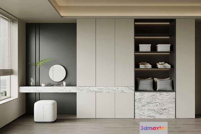 Modern Minimalist Room 3D Model - 6728 - VRAY Render