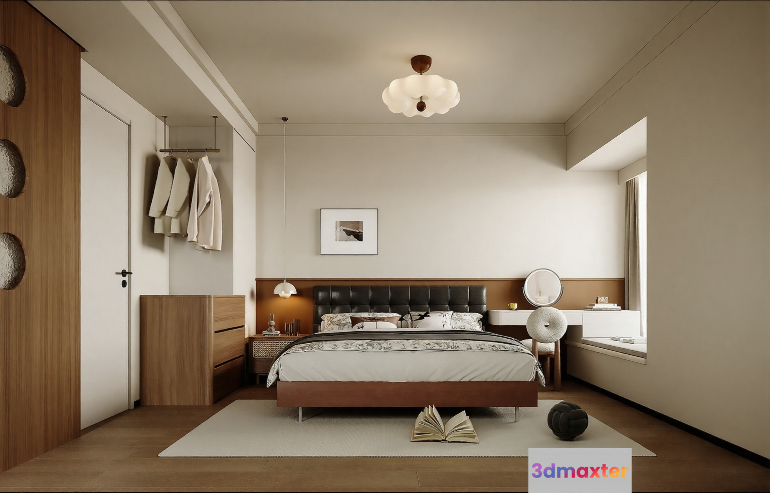 Cozy Bedroom 3D Model - 6177 - VRAY Render