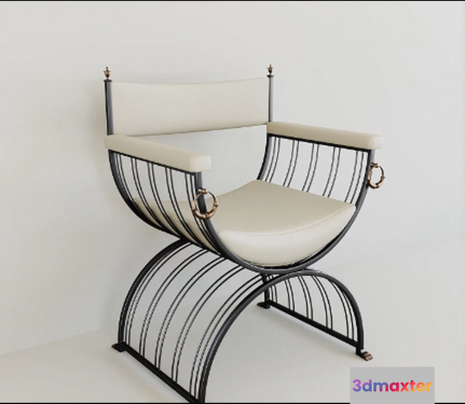 Modern Metal Chair 3D Model - 6218 - VRAY Render