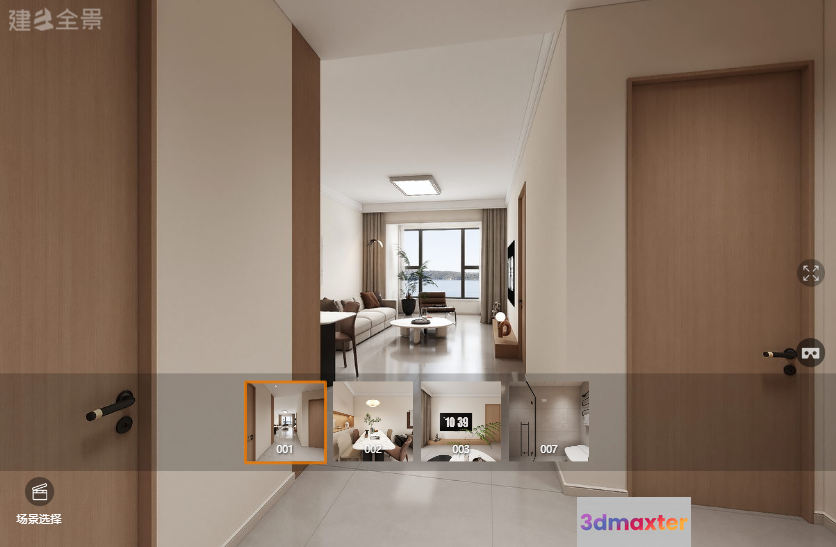 A Living Room 3D Model - 18814 - VRAY Render