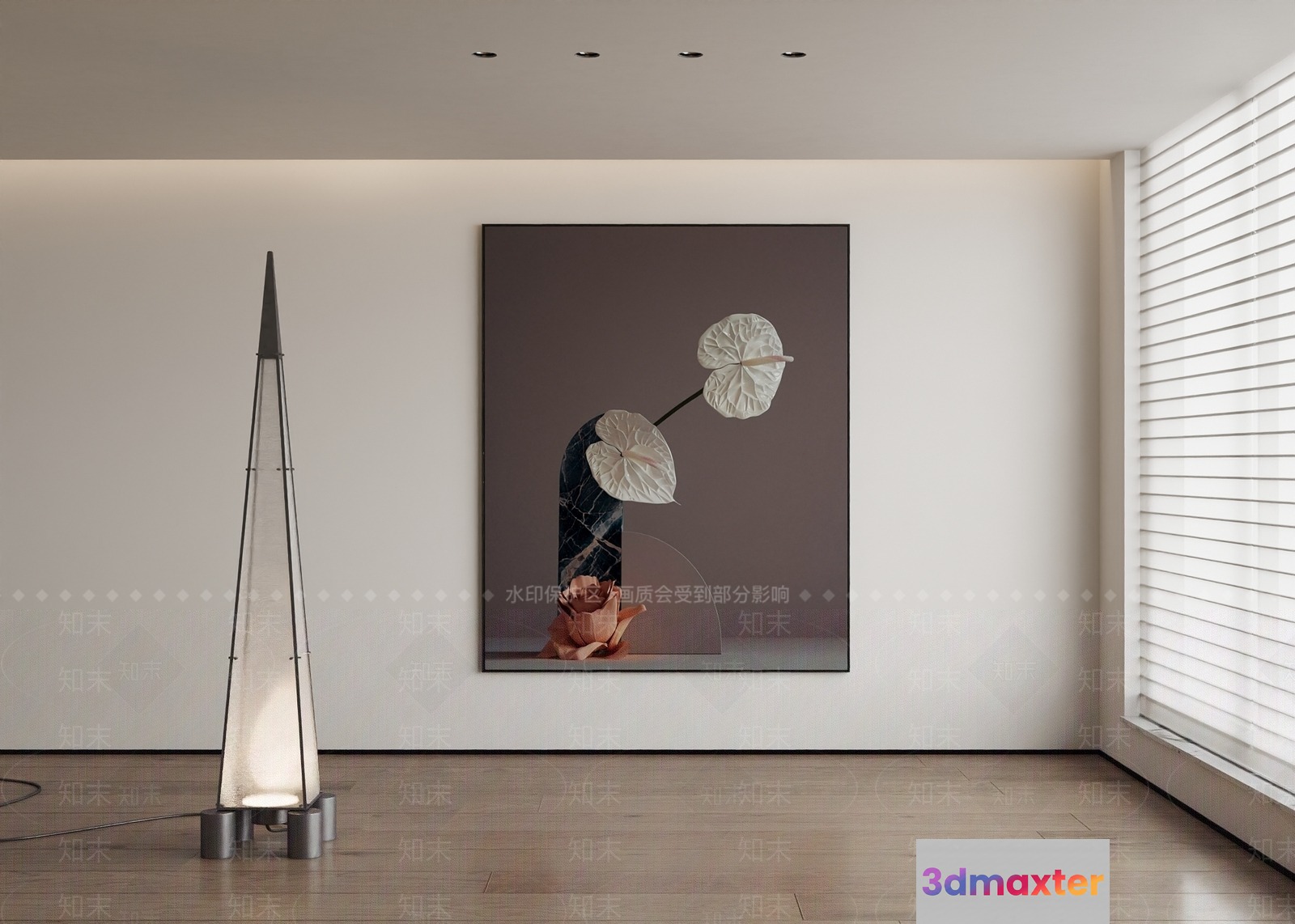Modern Living Room 3D Model - 16954 - VRAY Render