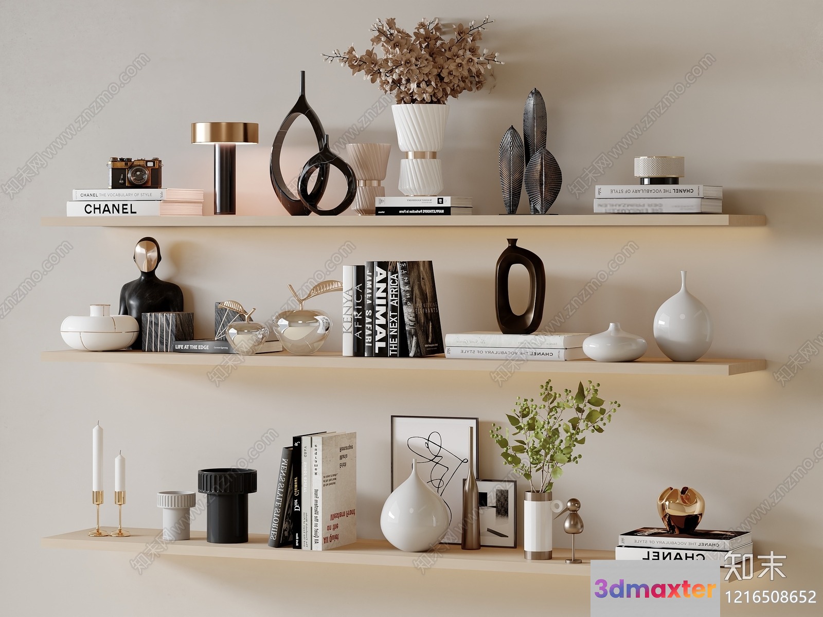 Modern Home Decor 3D Model - 15711 - VRAY Render