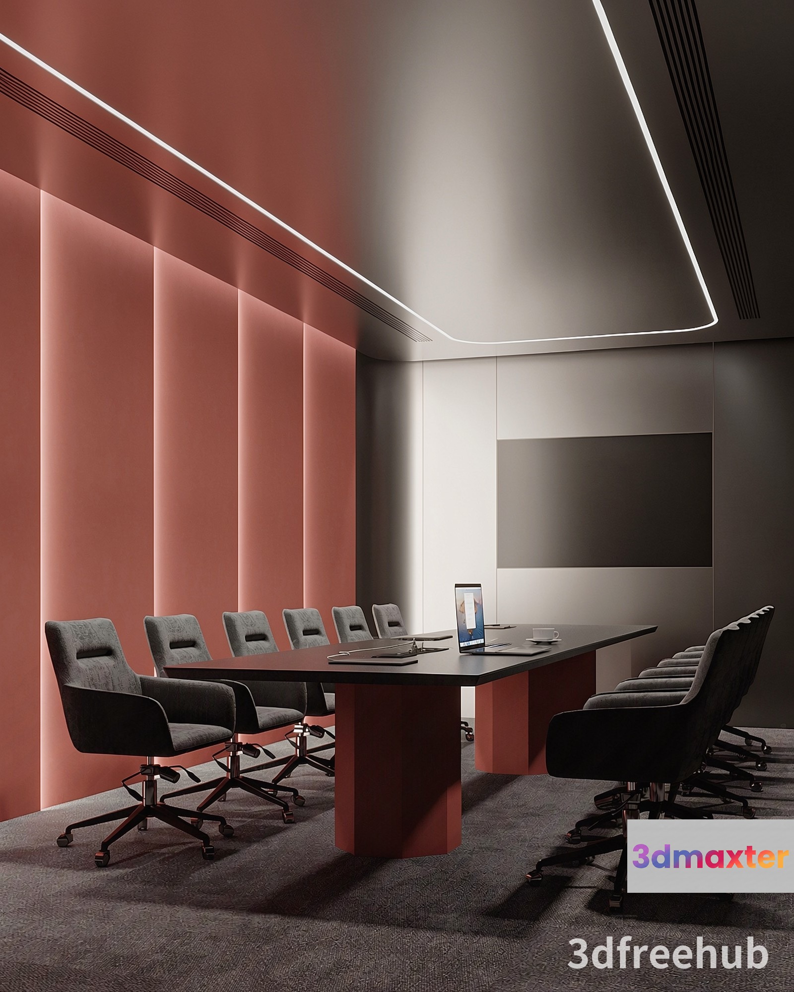 Modern Conference Room 3D Model - 18963 - VRAY Render