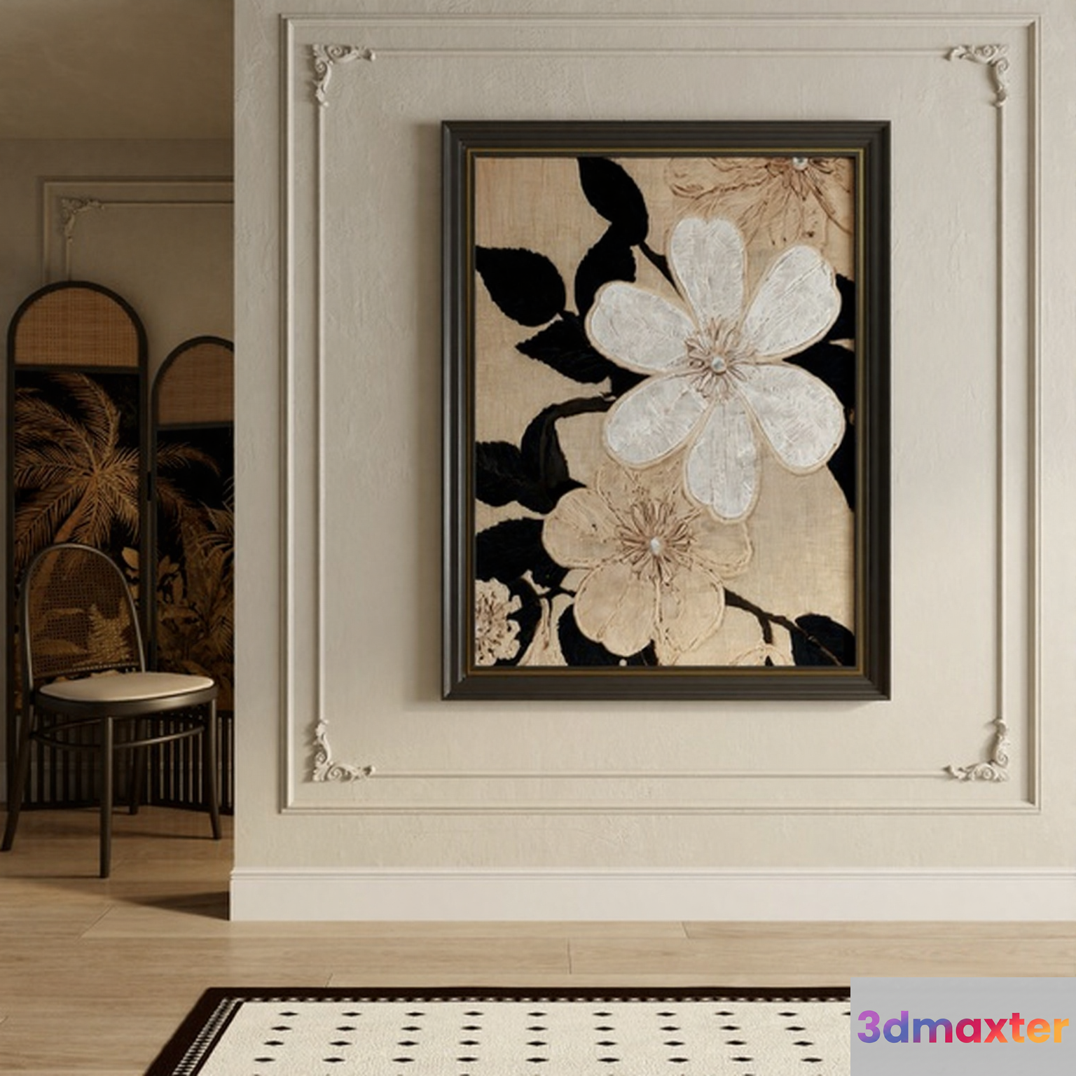 Modern Wall Art 3D Model - 23702 - VRAY Render