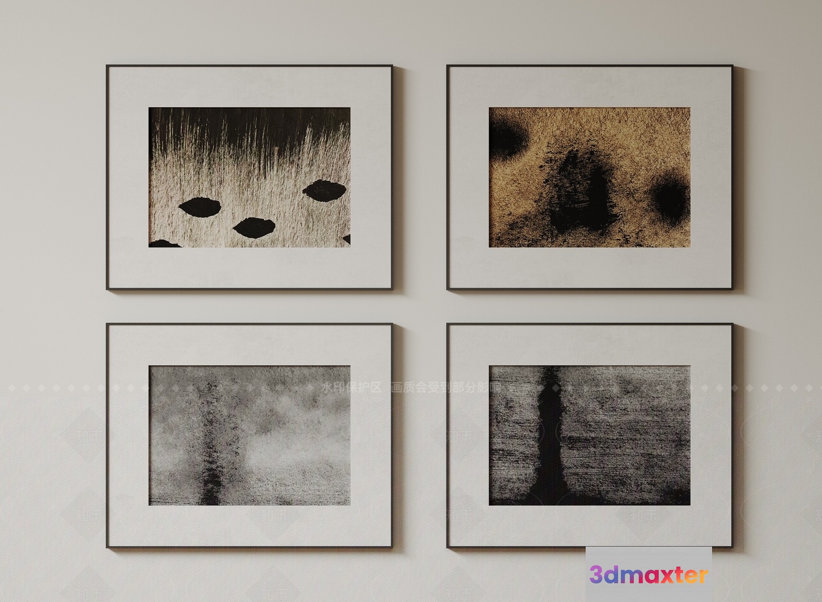 Abstract Art Prints 3D Model - 19755 - VRAY Render
