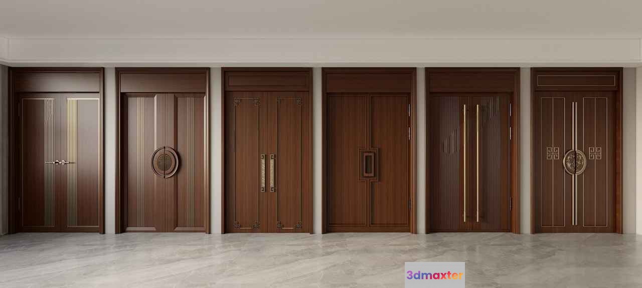 Six Doors 3D Model - 9718 - VRAY Render