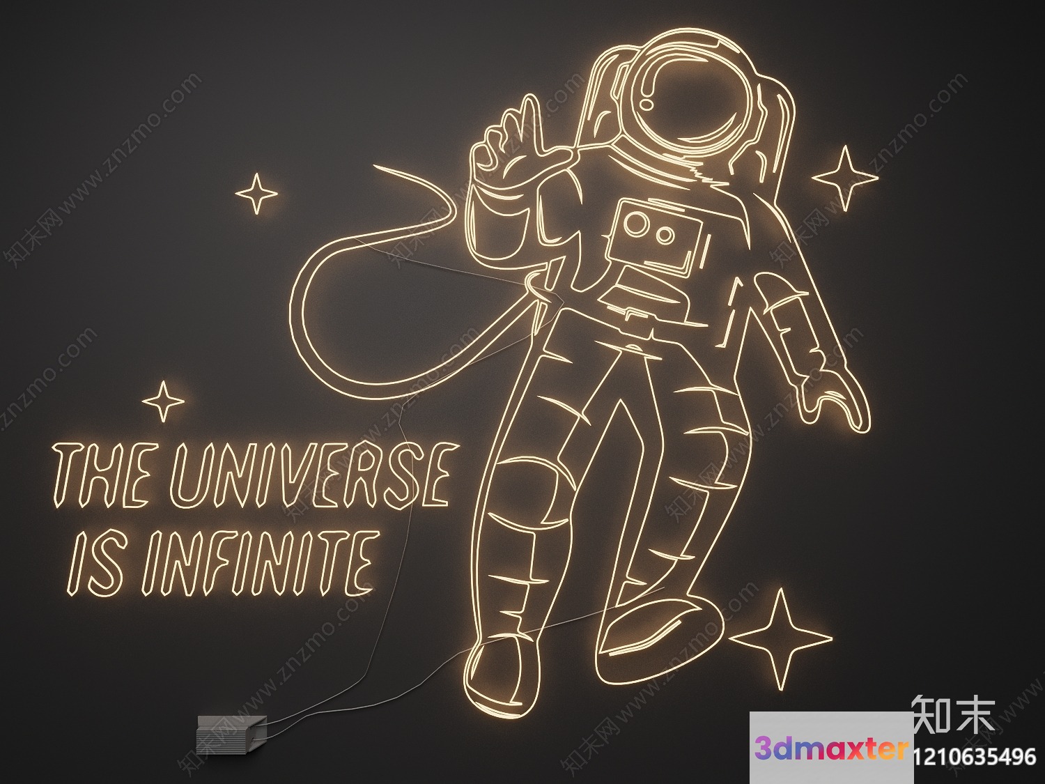 The Main Subject Is An Astronaut With One Key Characteristic Being A Space Suit 3D Model - 19247 - VRAY Render